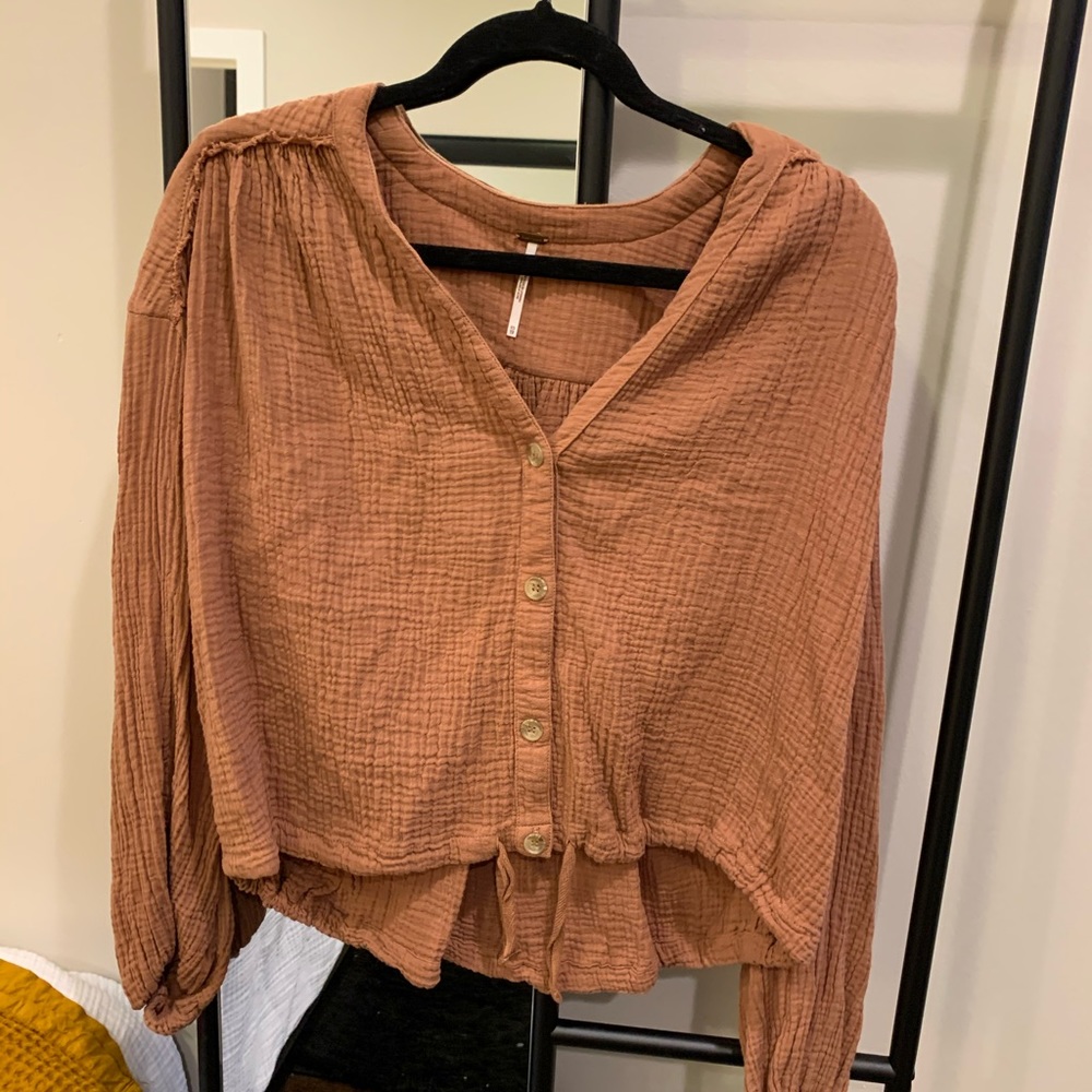 Free People Gauze Top